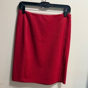 BCBGMaxAzria Vibrant Red Pencil Skirt